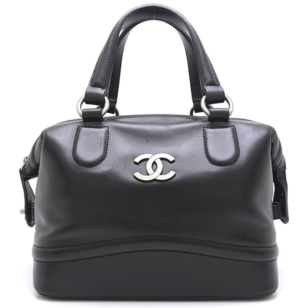 Chanel Mini Shoulder Bag Handbag Leather Black